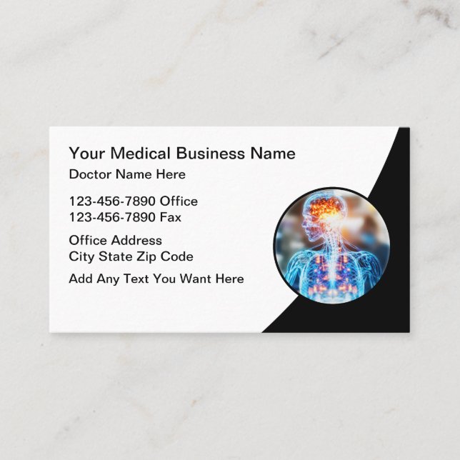 Medical Internal Medicine Business Cards (Front)