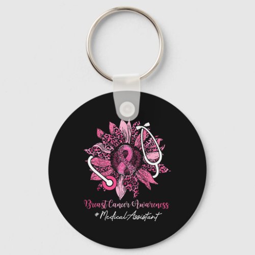 Medical Istant Ribbon Breast Cancer Awareness  Keychain