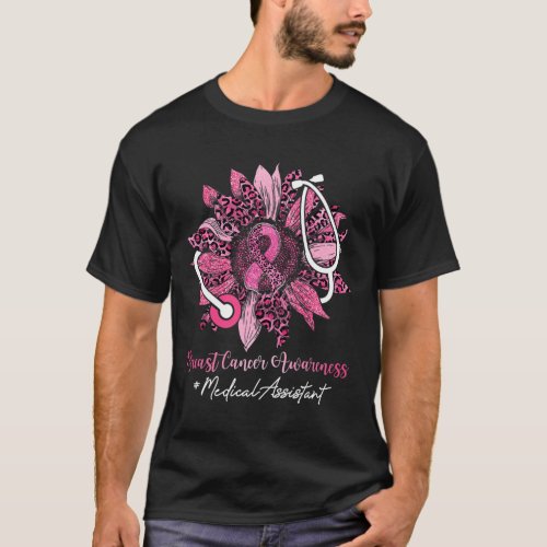 Medical Istant Ribbon Breast Cancer Awareness  T_Shirt