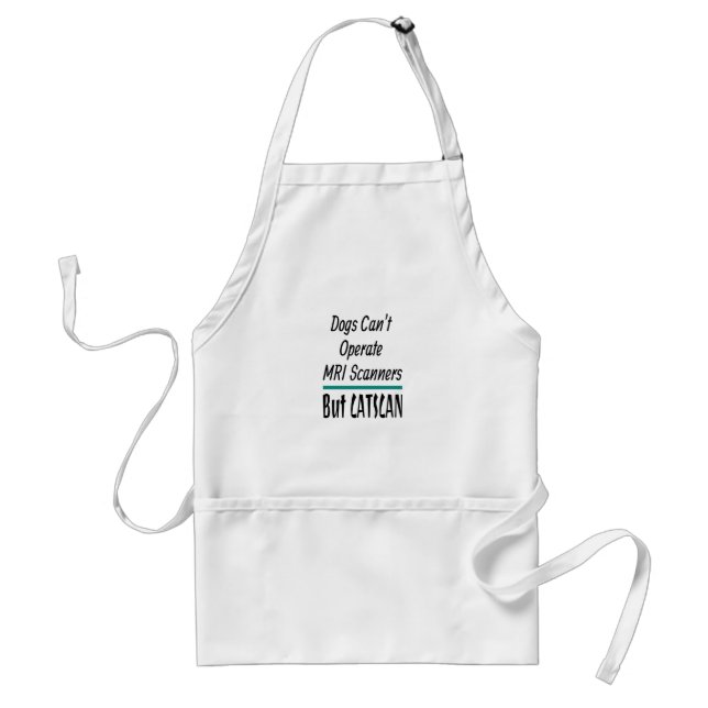 Medical Joke Dogs and Cats Dad Joke Funny Adult Apron (Front)