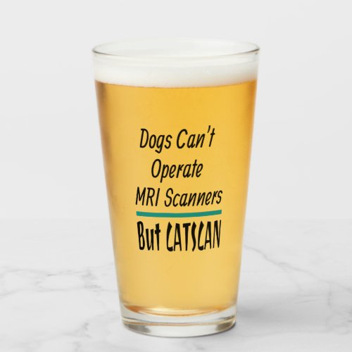 Medical Joke Dogs and Cats Dad Joke Funny Glass