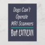 Medical Joke Dogs and Cats Dad Joke Funny Postcard