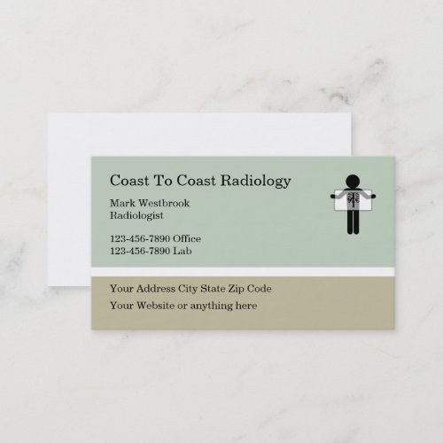 Medical Lab Radiologist Business Card