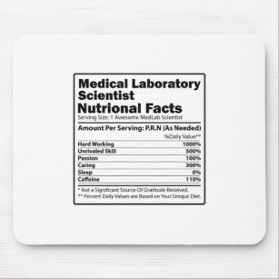 Medical Lab Scientists   Laboratory Chemistry Gift Mouse Pad