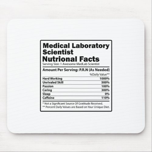 Medical Lab Scientists  Laboratory Chemistry Gift Mouse Pad