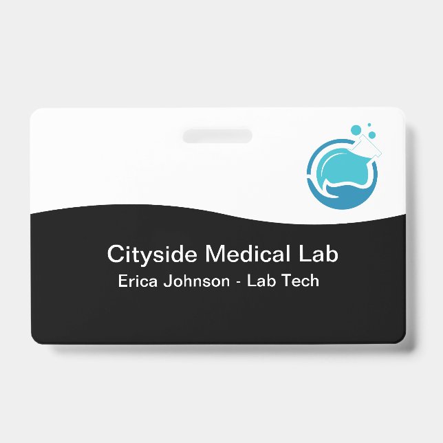 Medical Lab Staff Bulk Name Badges (Front)
