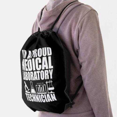 Medical Lab Tech Drawstring Bag