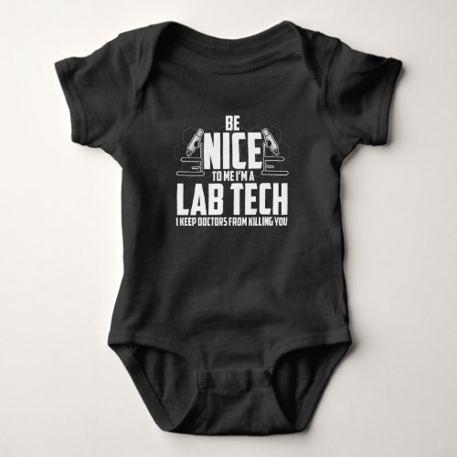 Medical Lab Tech Gift _ Laboratory Technician Baby Bodysuit