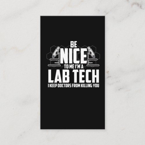 Medical Lab Tech Gift _ Laboratory Technician Business Card