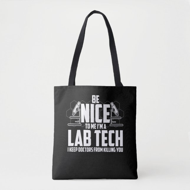 Medical Lab Tech Gift - Laboratory Technician Tote Bag (Front)