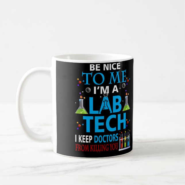 Medical Lab Tech Laboratory Technician Coffee Mug (Left)