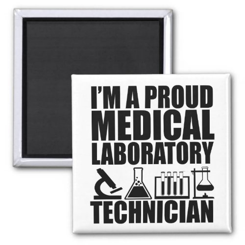 Medical lab tech laboratory technician magnet