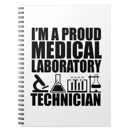 Medical lab tech laboratory technician notebook