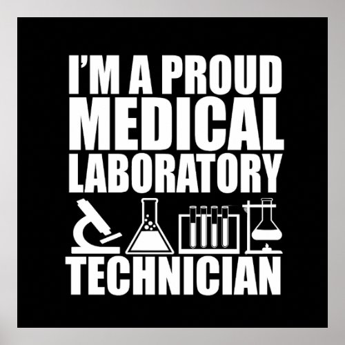 Medical lab tech laboratory technician poster