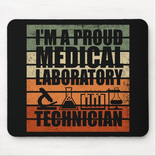 Medical Lab Tech vintage retro Mouse Pad