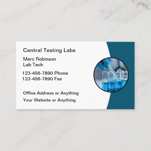 Medical Lab Testing Services Business Card