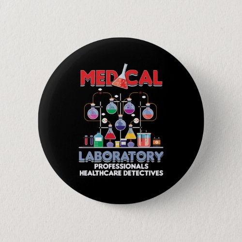 Medical Laboratory Lab Technician Medicine Test Tu Button