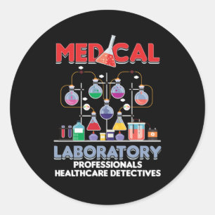 Medical Laboratory Lab Technician Medicine Test Tu Classic Round Sticker