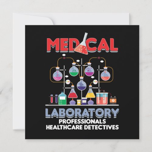 Medical Laboratory Lab Technician Medicine Test Tu Invitation