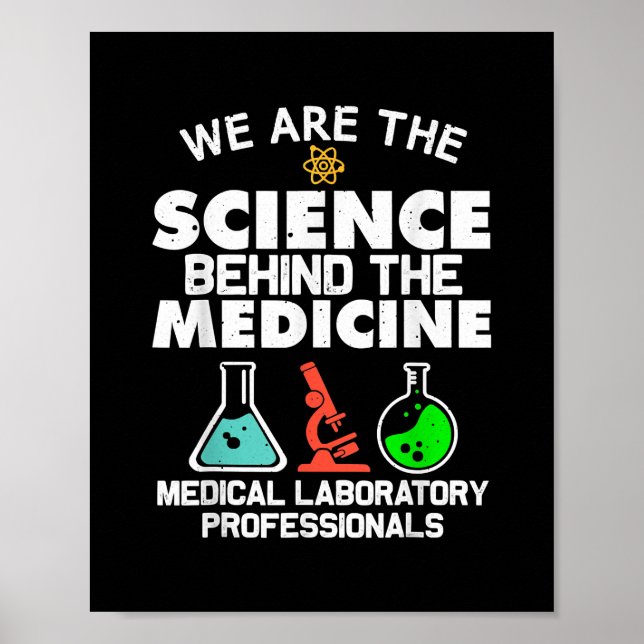 Medical Laboratory Science Design Men Women Labs Poster (Front)