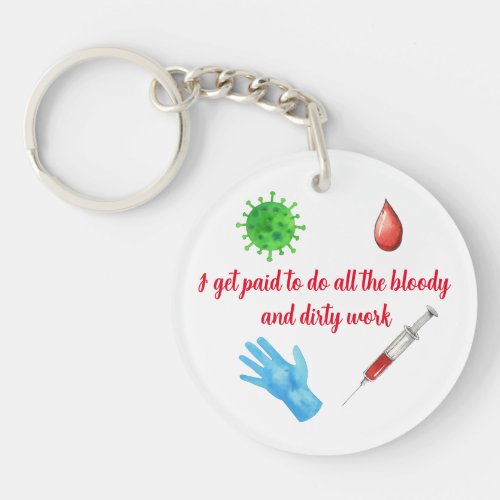 Medical Laboratory Scientist Lab Week Keychain