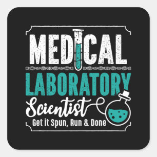 Medical Laboratory Scientist Laboratory Technician Square Sticker