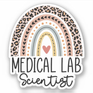 Medical Laboratory Scientist MLS Rainbow Sticker