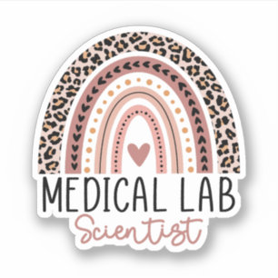 Medical Laboratory Scientist MLS Rainbow Sticker