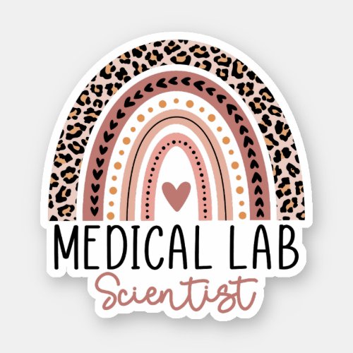Medical Laboratory Scientist MLS Rainbow Sticker