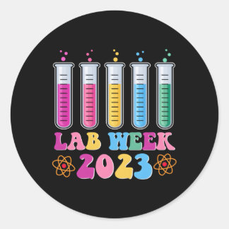 Medical Laboratory Technician Lab Week 2023 Techno Classic Round Sticker