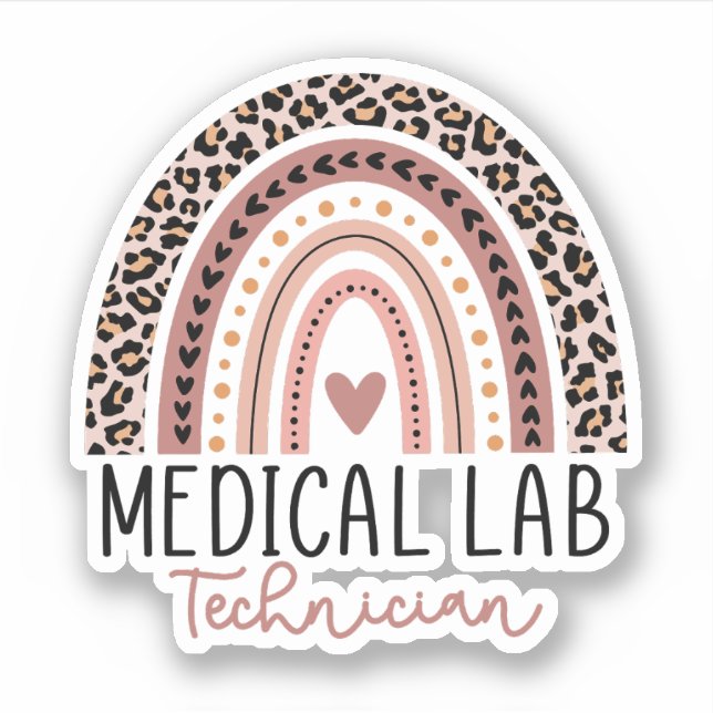 Medical Laboratory Technician MLT Gift Sticker (Front)