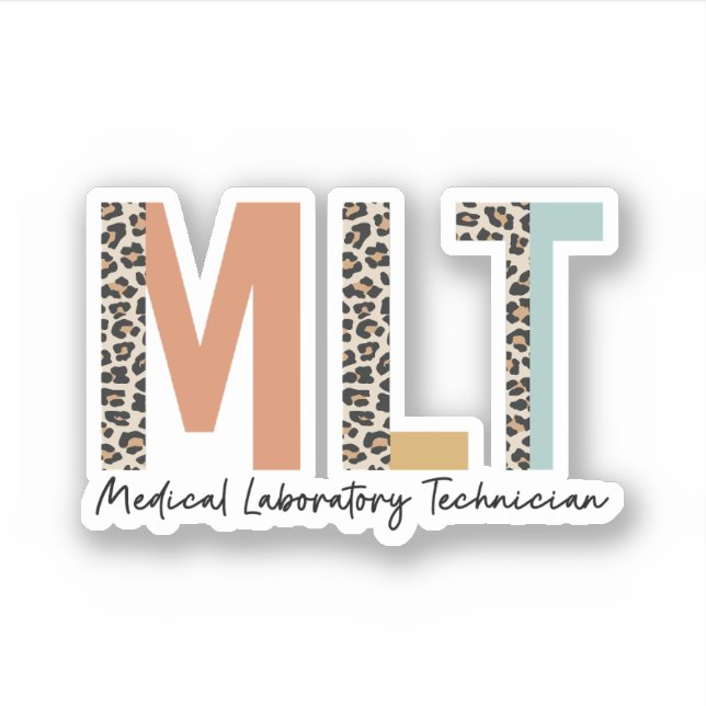 Medical Laboratory Technician MLT Gift Sticker (Front)