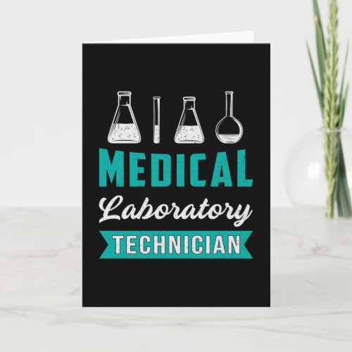 Medical Laboratory Technician Science Lab Tech Card