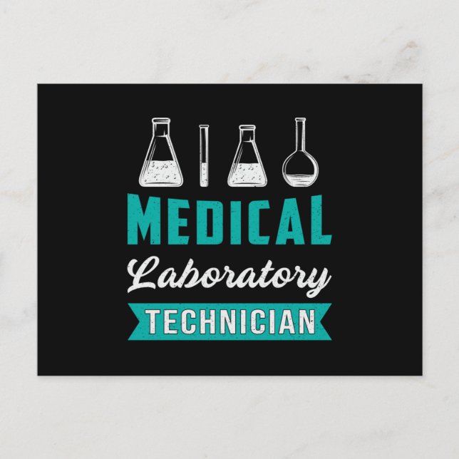 Medical Laboratory Technician Science Lab Tech Postcard (Front)