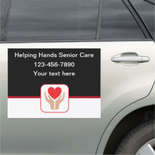 Medical Logo Senior Care Magnetic Car Signs