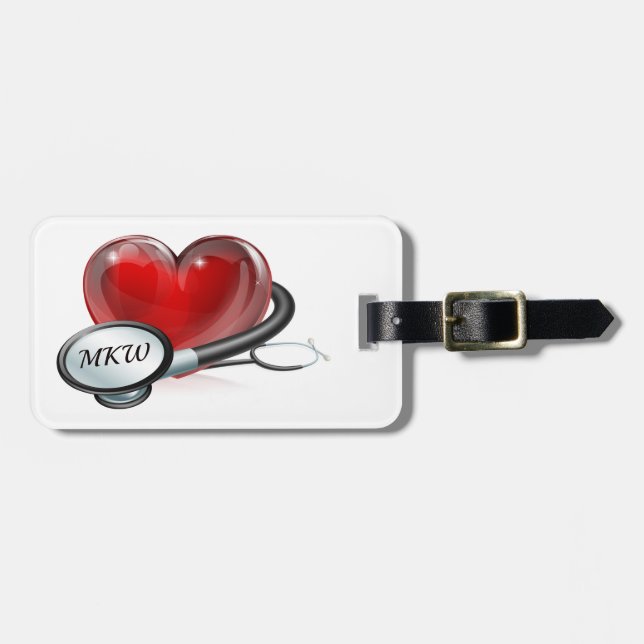 Medical Luggage Bag / Tote Tag (Front Horizontal)