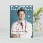 Medical Magazine Cover Graduation Announcement (Standing Front)