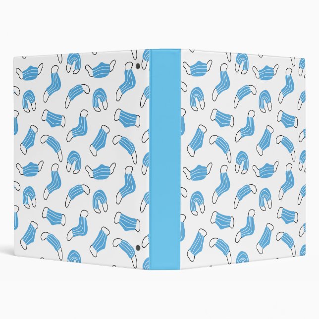 Medical mask pattern 3 ring binder (Background)