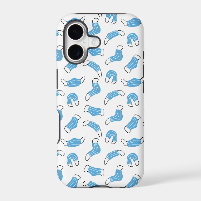 Medical mask pattern iphone case (Back)