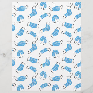 Medical mask pattern letterhead