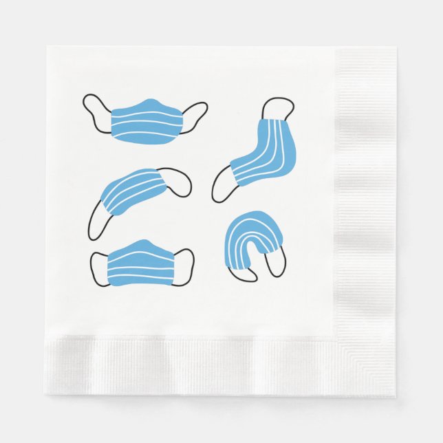 Medical mask pattern napkins (Front)