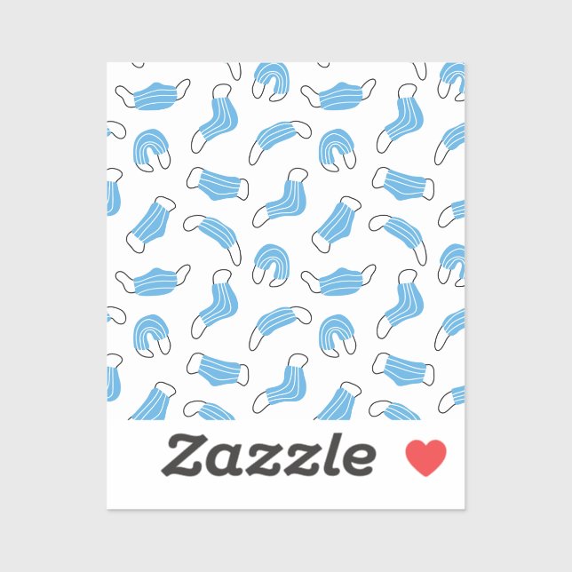 Medical mask pattern sticker (Sheet)