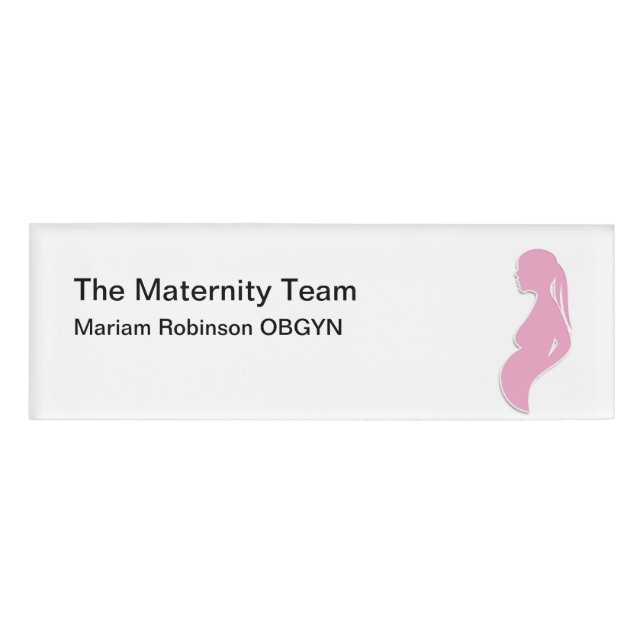 Medical Maternity OBGYN Staff Name Tags (Front)