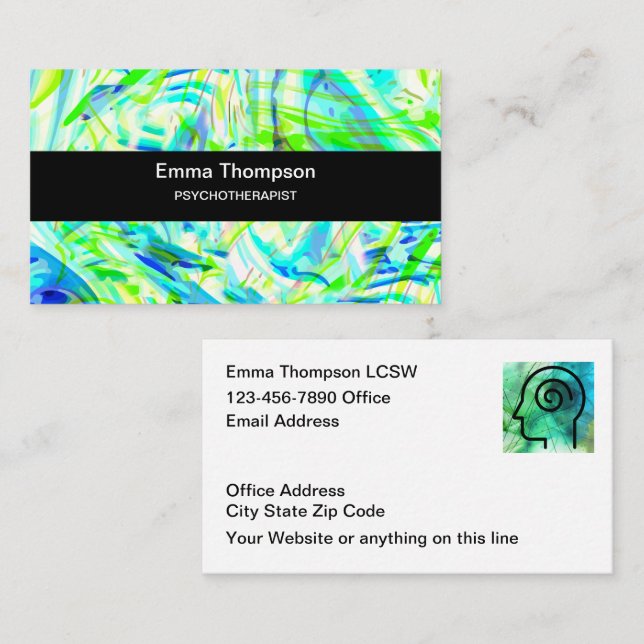 Medical Mental Health Councelor Business Card (Front/Back)