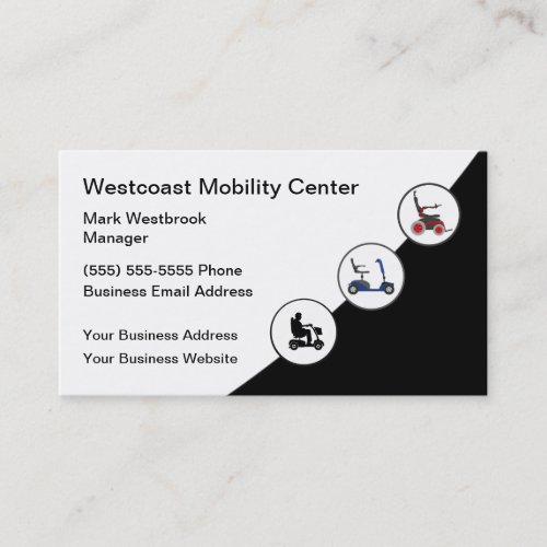 Medical Mobility Personal Transport Business Card