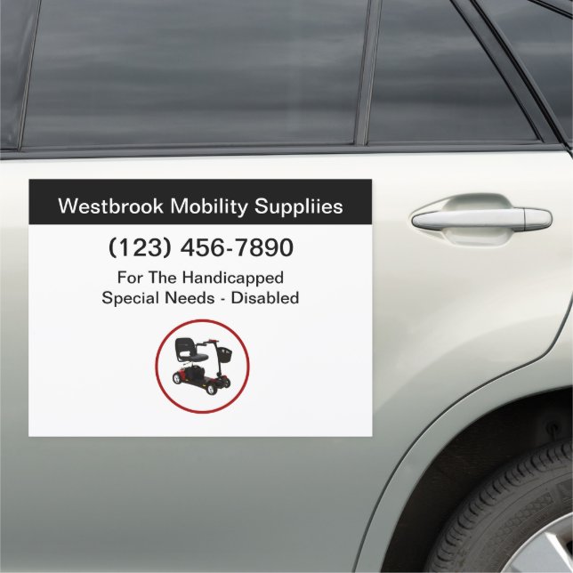 Medical Mobility Supplies Mobile Car Magnets (In Situ)