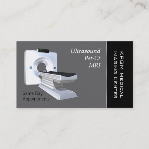 Customizable Medical MRI imaging Business Cards