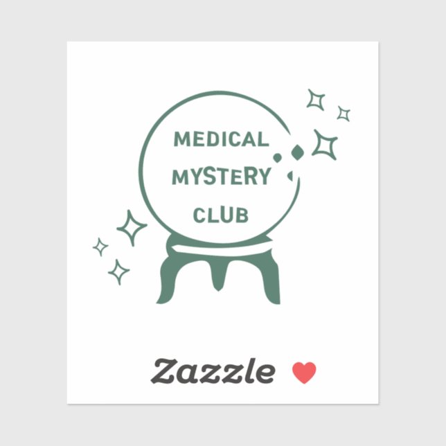 "Medical Mystery Club" Funny Spoonie Awareness  Sticker (Sheet)