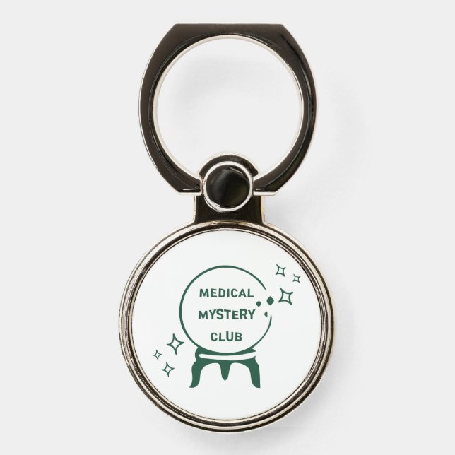 Medical Mystery Club Funny Spoonie Gift  Phone Ring Stand (Front)