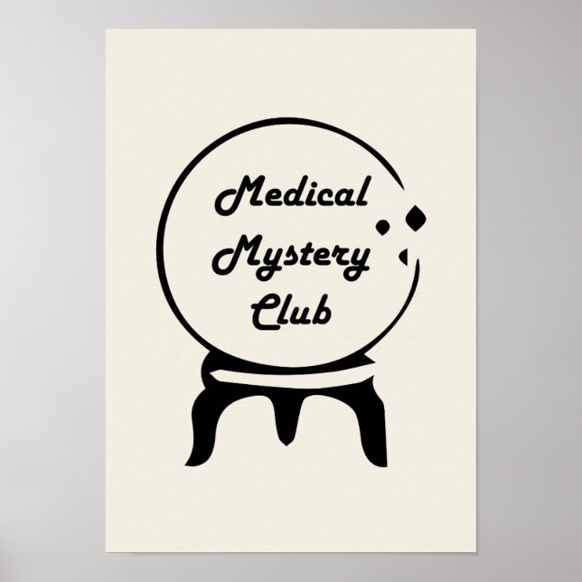 Medical Mystery Club Minimalist Wall Art (Front)